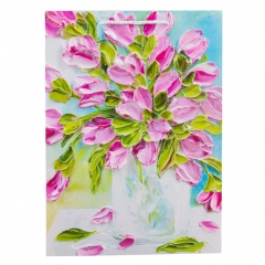 Подарунковий пакет "Квітковий етюд", 30*41,5 см * Рандомний вибір дизайну (9209-004)