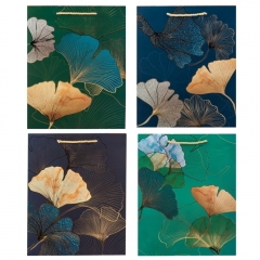 Подарунковий пакет "Золоте гінкго", 26*32 см * Рандомний вибір дизайну (9209-012)