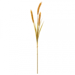 Штучна гілка пшениці, 3 колоски, бежева, 81 см (9225-003)