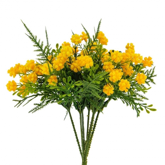 Искусственный букет (23 см) (025FL/yellow)