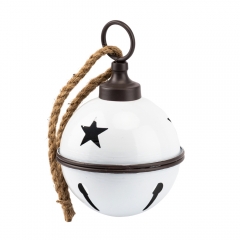 Металевий дзвіночок, білий, 25 см (6033-007)