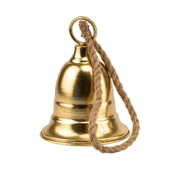 Металлический колокольчик, золотой, 19,5 см (6033-009)