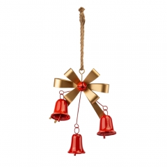 Металева підвіска з бантом і 3 дзвіночками, 62 см (6033-015)