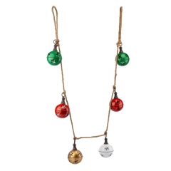 Гірлянда з 6 дзвіночками, різнокольорова, 160 см (6033-018)