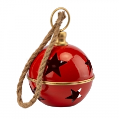 Металевий дзвіночок, червоний, 22 см (6033-021)