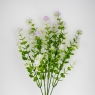 Штучна зелена гілка з бузковими суцвіттями, 35 см (9273-010)