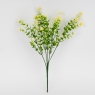 Штучна зелена гілка з жовтими суцвіттями, 35 см (9273-011)