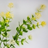 Штучна зелена гілка з жовтими суцвіттями, 35 см (9273-011)