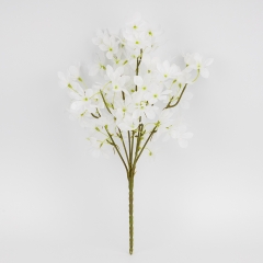Декоративные искусственные цветы, белые, 47 см (9270-001)