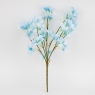 Декоративные искусственные цветы, голубые, 47 см (9270-004)