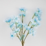 Декоративные искусственные цветы, голубые, 47 см (9270-004)