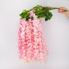 Набір з 12 звисаючих гілок "Гліцинія рожева", 103 см (9270-009)