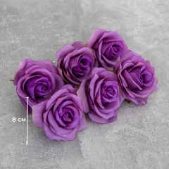 Головка троянди, бузкова, 8 см (8503-007/2)