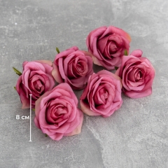 Головка троянди, темно-рожева, 8 см (8503-007/3)