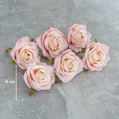 Головка троянди, кремово-рожева, 6 см (8503-009/1)
