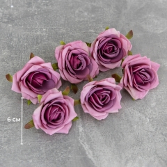 Головка троянди, темно-бузкова, 6 см (8503-009/3)