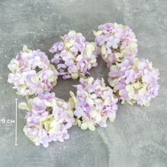 Головка гортензії, бежево-бузкова, 9 см (8503-010/1)