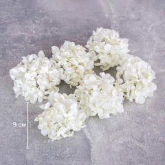 Головка гортензії, біла, 9 см (8503-010/2)