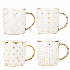 Чашка  "Gold Accent", 400 мл * Рандомный вибор дизайна (9194-009)