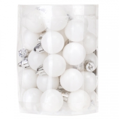 Набор елочных шаров "Мгновение Чуда"(2,5см * 40шт, белый) (6025-033)