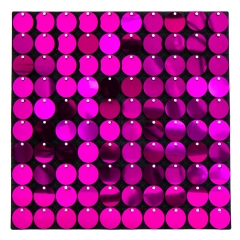 Декоративна панель з паєтками для фотозони, фуксія, 30*30см, 100 паєток (8519-002)