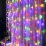 Гирлянда-штора 300 LED, разноцветная, 3*3 м, от USB (9133-024)