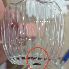 УЦІНКА Ємність для зберігання "Кролик радості" 8,3*8,3*17 см (Бульбашки,дефект скла) (00BR-5100-006)