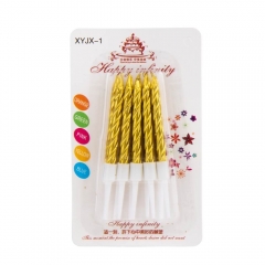 Набір свічок для торта "Мрії", золоті (18914-015)