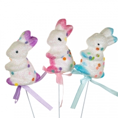 Декор на паличці «Білі кролики» (5 см.) (8108-034)