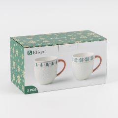 Набір з 2 кружок "Новорічний візерунок", 630 мл (6035-004)