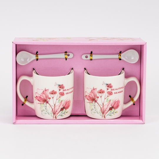 Набір з 2 кружок з ложечками 