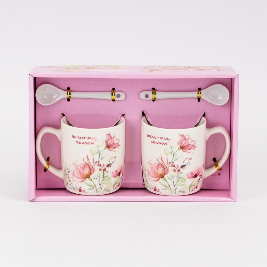 Набір з 2 кружок з ложечками 