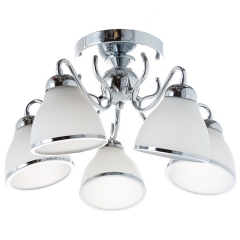 Люстра потолочная белая на 5 конусных ламп (MT003/5) (MT003/5)