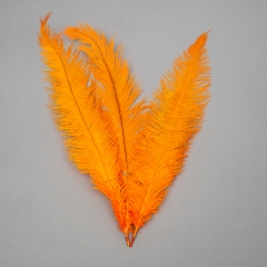 Страусиное перо 55 см Оранжевый (8501-001/orange)