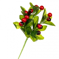Фруктова гілка з червоними ягодами, 36 см. (8001-002)