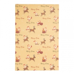 Пакувальний папір "Санта в дорозі", 50*70 см (9267-013)