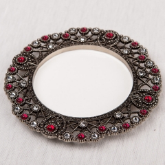 Подсвечник "Рубиновый свет" (11 см) (020V)