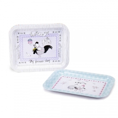 Набір підносів з 6 шт  "Півень і курка", 20,5 см (8909-011)