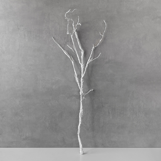 Искусственная ветка, белая, 125 см (9259-059)