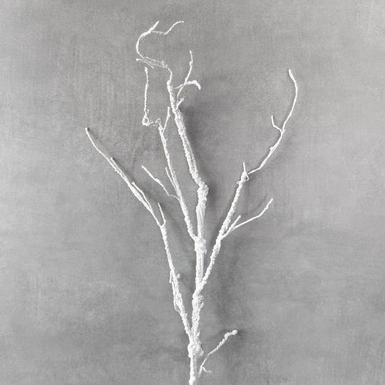 Искусственная ветка, белая, 125 см (9259-059)