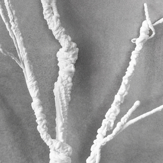 Искусственная ветка, белая, 125 см (9259-059)