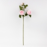 Искусственная роза с 3 бутонами, пудровая, 60 см (9259-077)