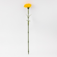 Искусственная гвоздика, желтая, 51 см (9259-088)