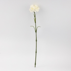 Искусственная гвоздика, белая, 51 см (9259-089)