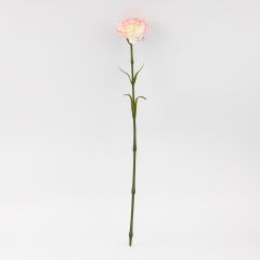 Штучна гвоздика, біло-рожева, 51 см (9259-090)