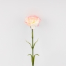 Искусственная гвоздика, бело-розовая, 51 см (9259-090)