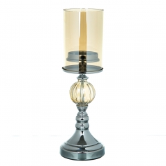 УЦІНКА Свічник "Федеріка", срібло (Невелика тріщинка,дефект фарбування,бульбашка,ржавчина на основі) (00BR-2009-042)