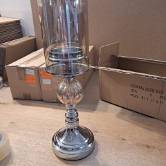 УЦІНКА Свічник "Федеріка", срібло (Тріщина у склі) (00BR-2009-042/1)