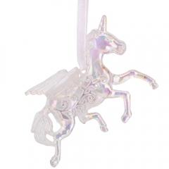 Елочная игрушка "Перламутровый пегас", 10 см (6027-053)