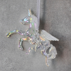 Елочная игрушка "Перламутровый пегас", 10 см (6027-053)